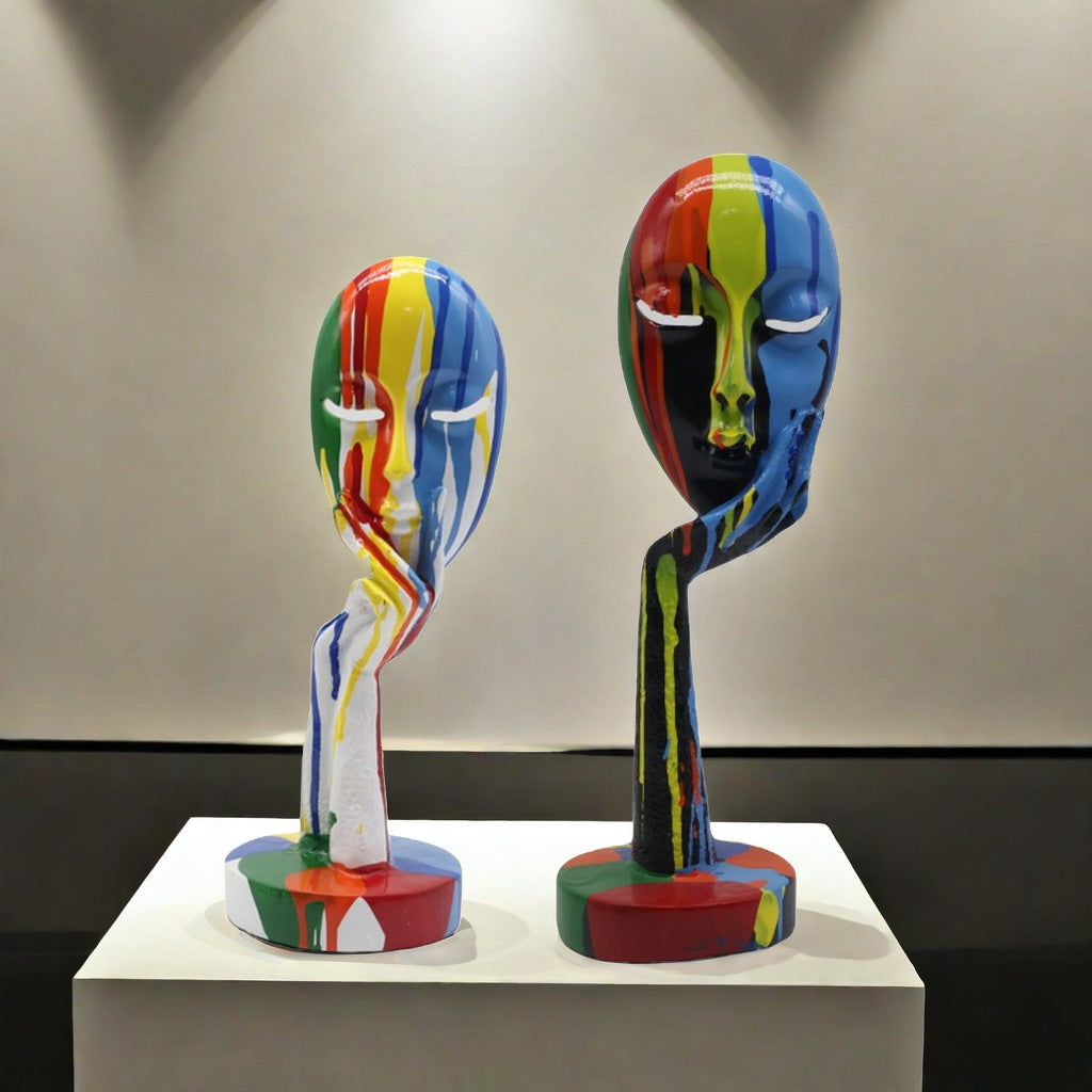 Artful Decoration in the Form of a Contemplative Figure | High & Bury