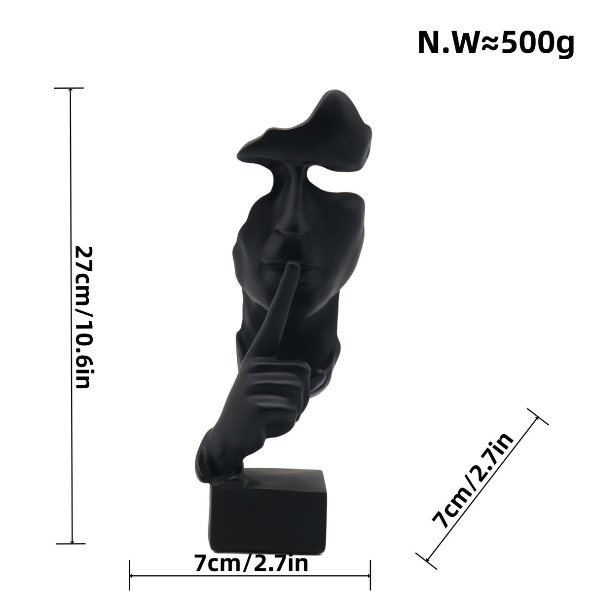 Artful Figure with Shy Girl Motif | High & Bury