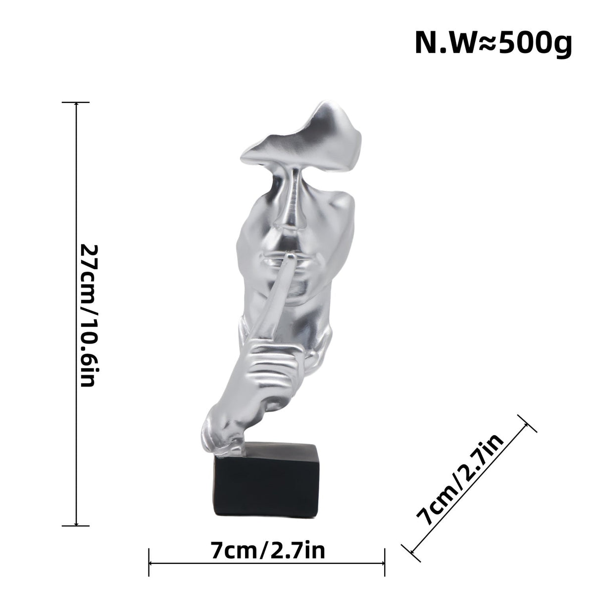 Artful Figure with Shy Girl Motif | High & Bury