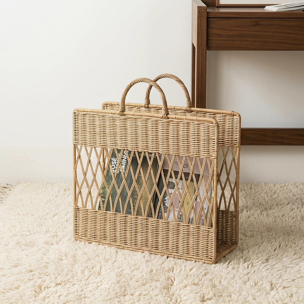 Artful Macrame Magazine Holder | High & Bury
