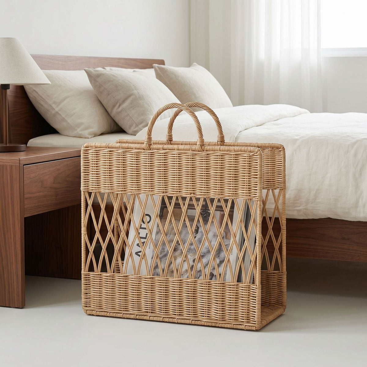 Artful Macrame Magazine Holder | High & Bury