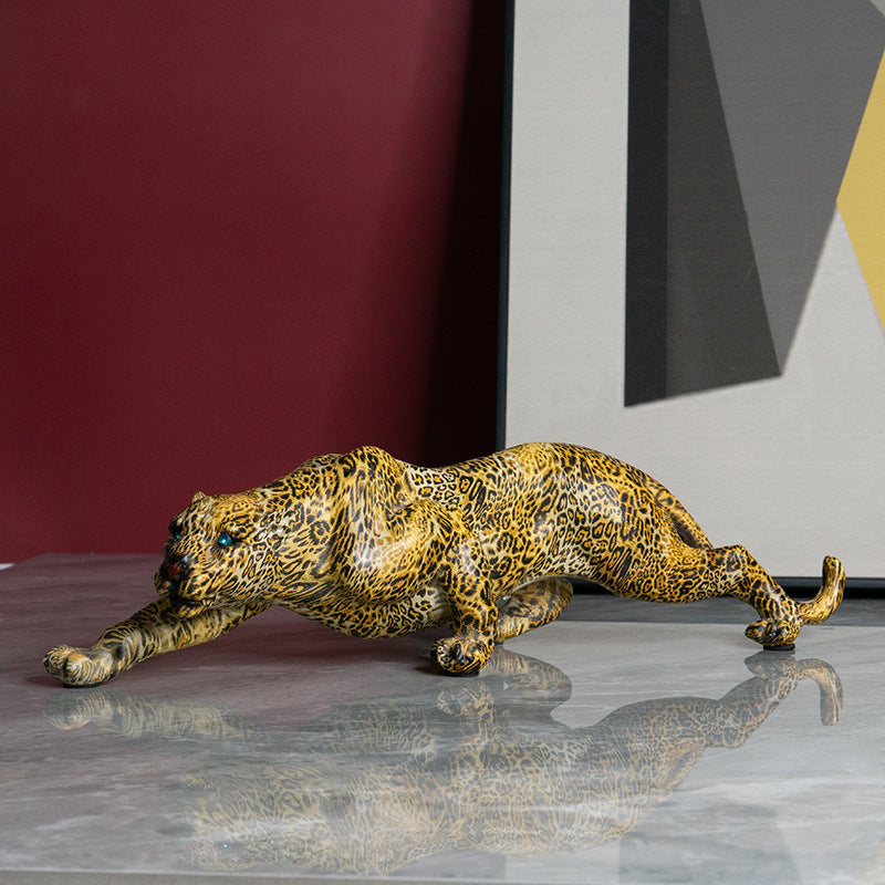 Artful Panther Sculpture made by Hand | High & Bury