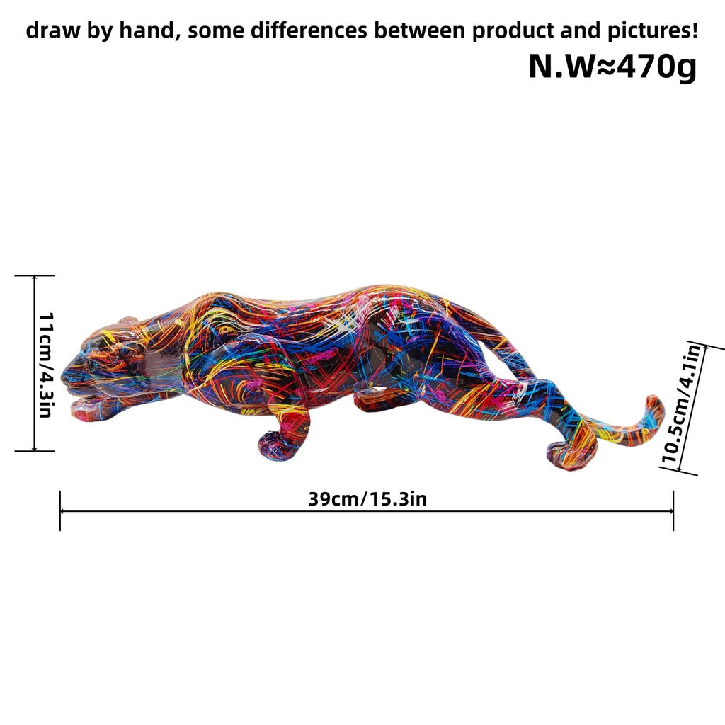 Artful Panther Sculpture made by Hand | High & Bury