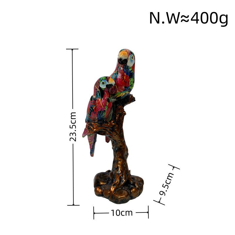 Artful Parrot Sculpture | High & Bury