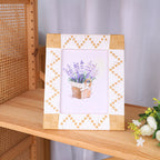 Artful Picture Frame made of Natural Rattan | High & Bury
