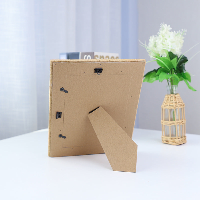 Artful Picture Frame made of Natural Rattan | High & Bury