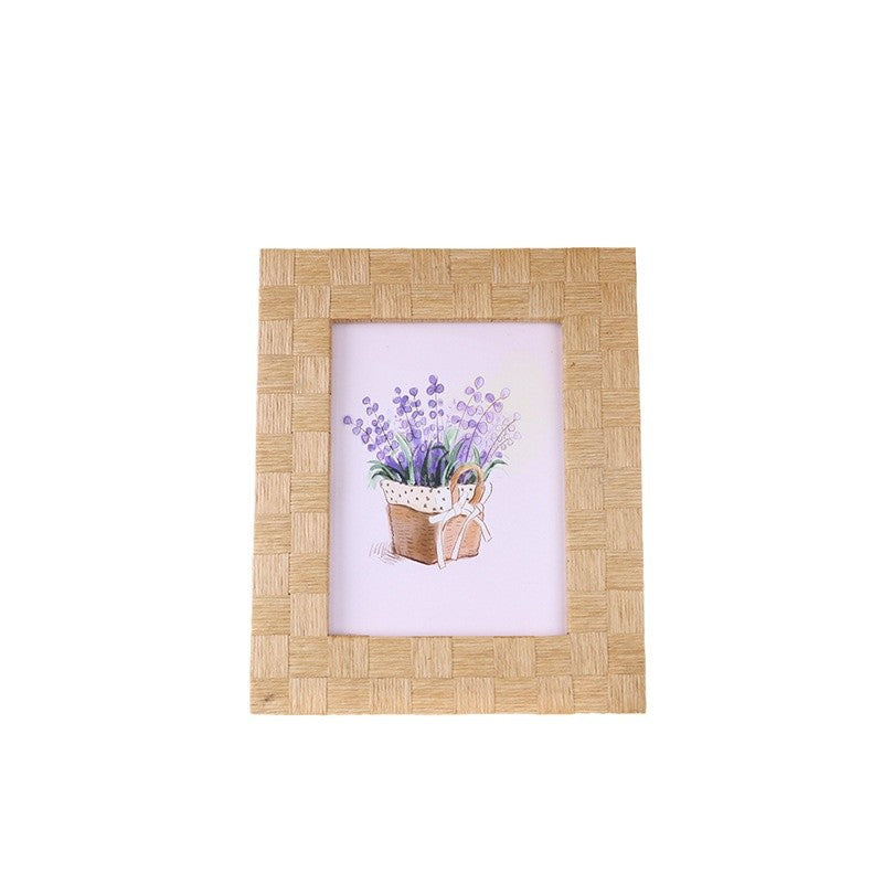 Artful Picture Frame made of Natural Rattan | High & Bury