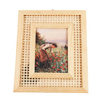 Artful Picture Frame with Fine Rattan Pattern | High & Bury
