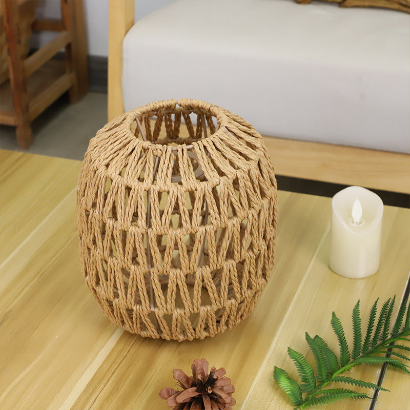 Artful Rattan Table Lamp Shade | High & Bury