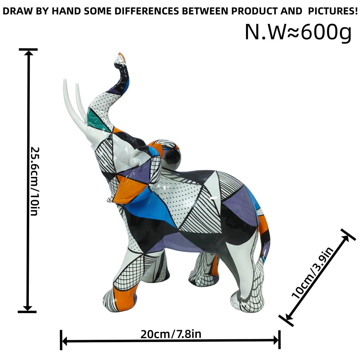 Artfully Designed Elephant Figure | High & Bury