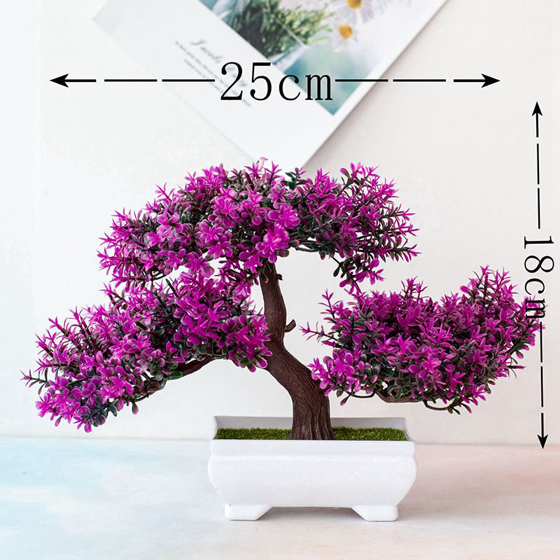 Artificial Bonsai Plant in Plastic, 25 cm x 18 cm for Home or Office, view 3