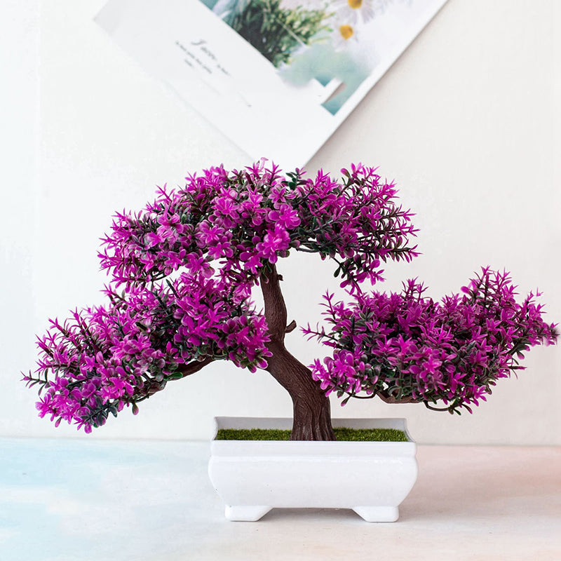 Artificial Bonsai Plant in Plastic, 25 cm x 18 cm for Home or Office, view 5