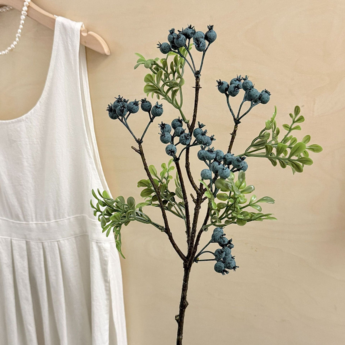 Artificial Branch with Glowing Berries and Green | High & Bury