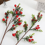 Artificial Branch with Glowing Red Berries | High & Bury