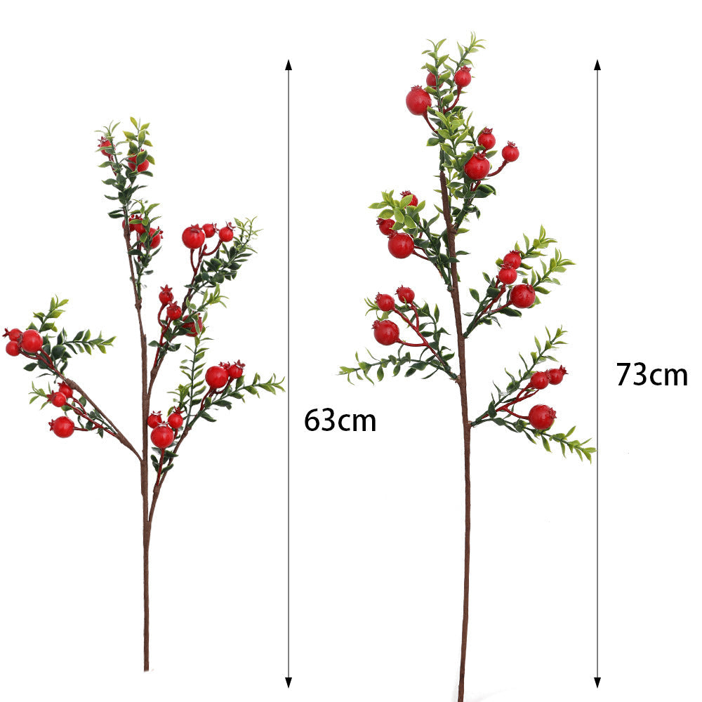 Artificial Branch with Glowing Red Berries | High & Bury