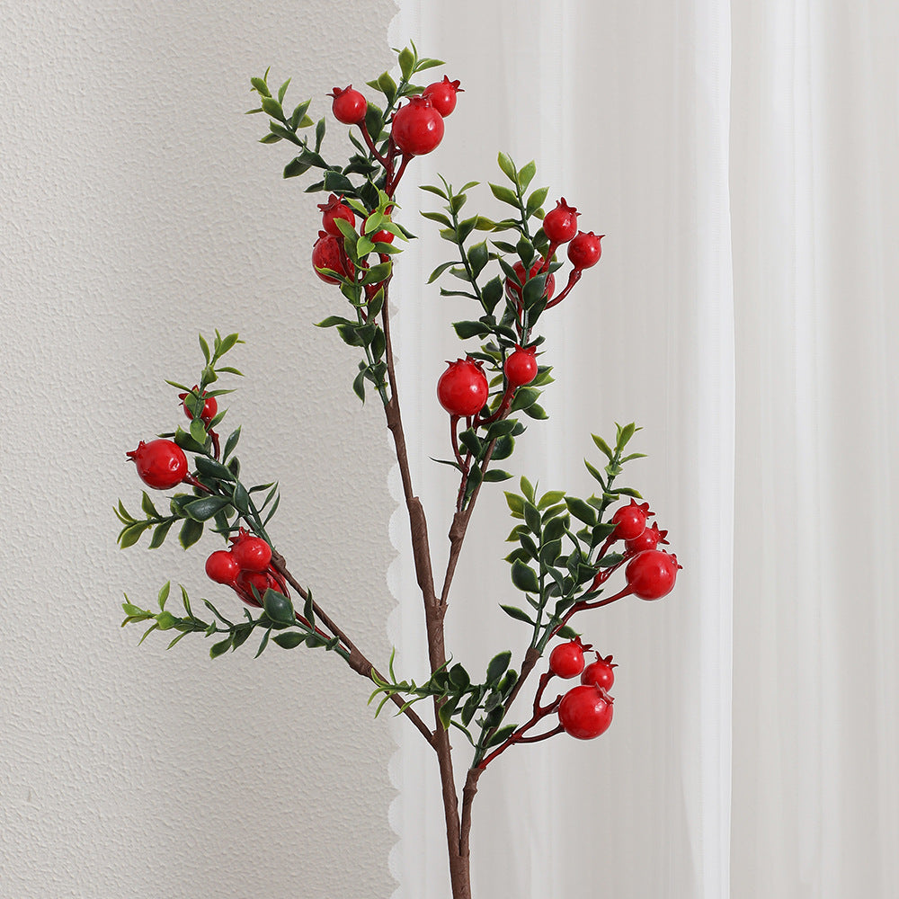 Artificial Branch with Glowing Red Berries | High & Bury