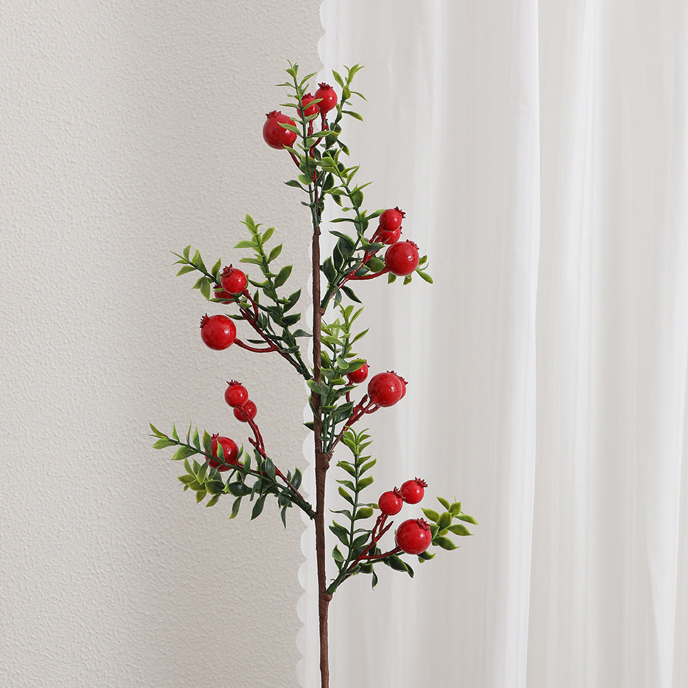 Artificial Branch with Glowing Red Berries | High & Bury
