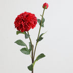 Artificial Dahlia Flower Branch with Realistic Texture | High & Bury