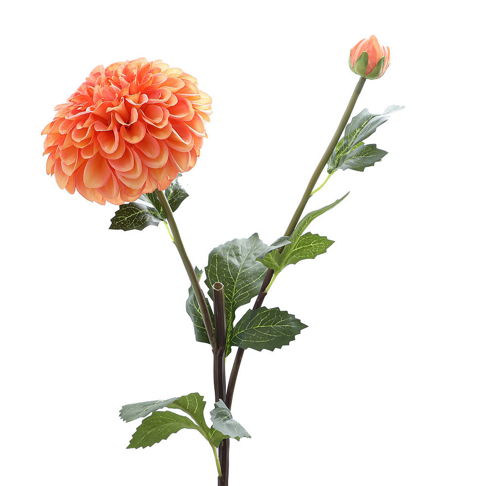 Artificial Dahlia Flower Branch with Realistic Texture | High & Bury