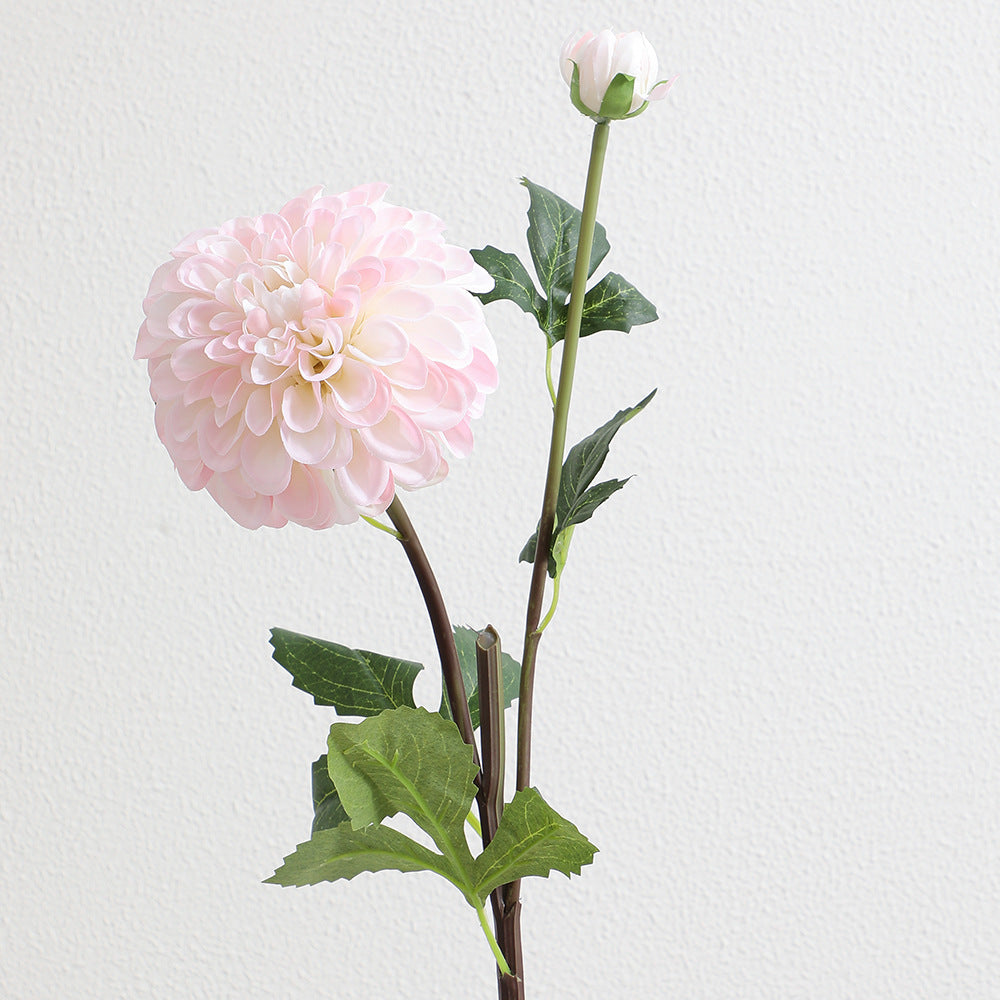 Artificial Dahlia Flower Branch with Realistic Texture | High & Bury