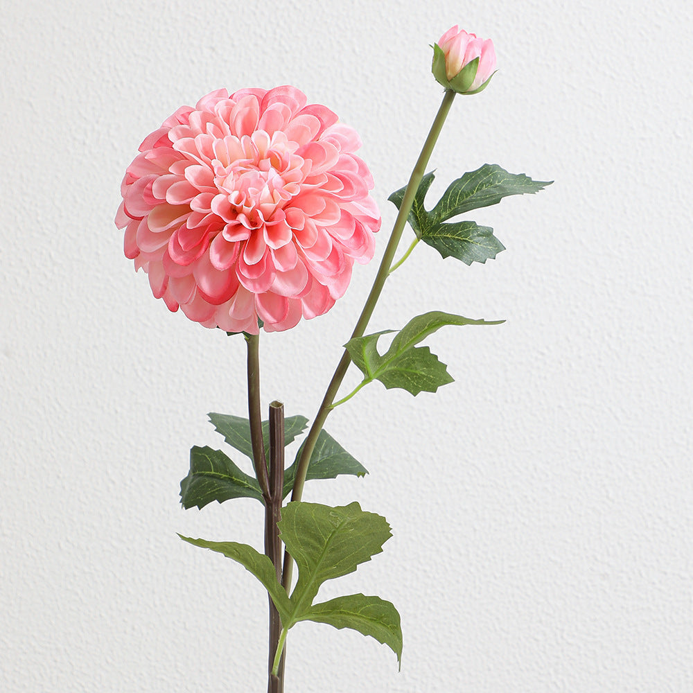 Artificial Dahlia Flower Branch with Realistic Texture | High & Bury