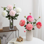 Artificial Dahlia Flower Branch with Realistic Texture | High & Bury