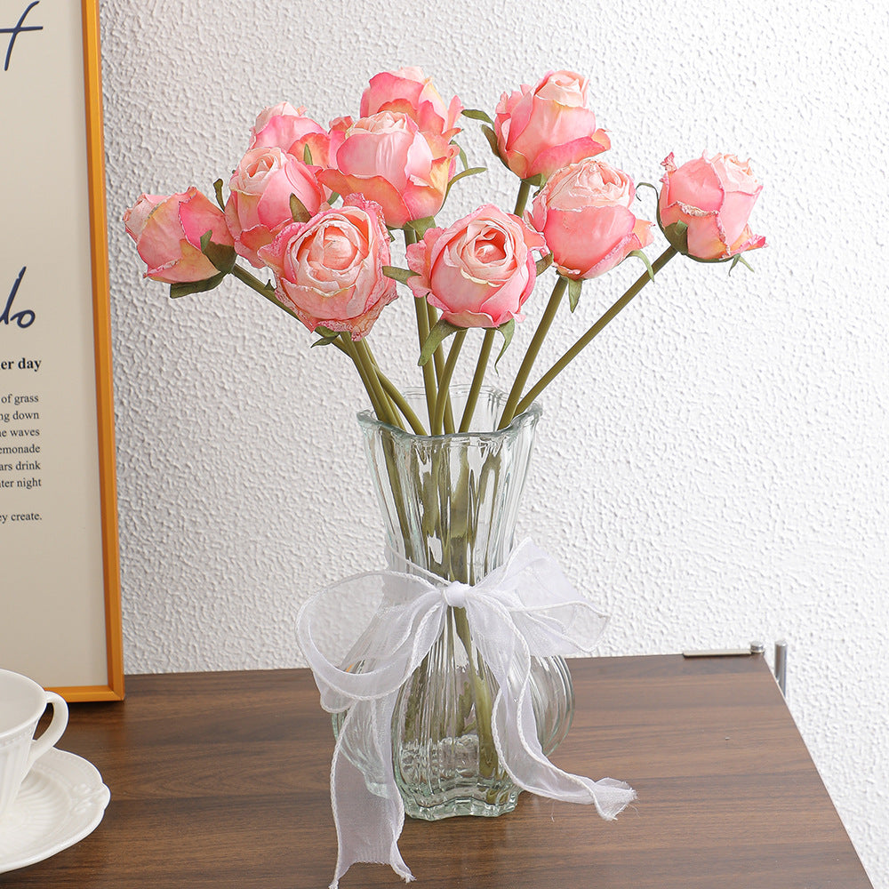 Artificial Flower Bouquet Wine Red Light Lilac | High & Bury