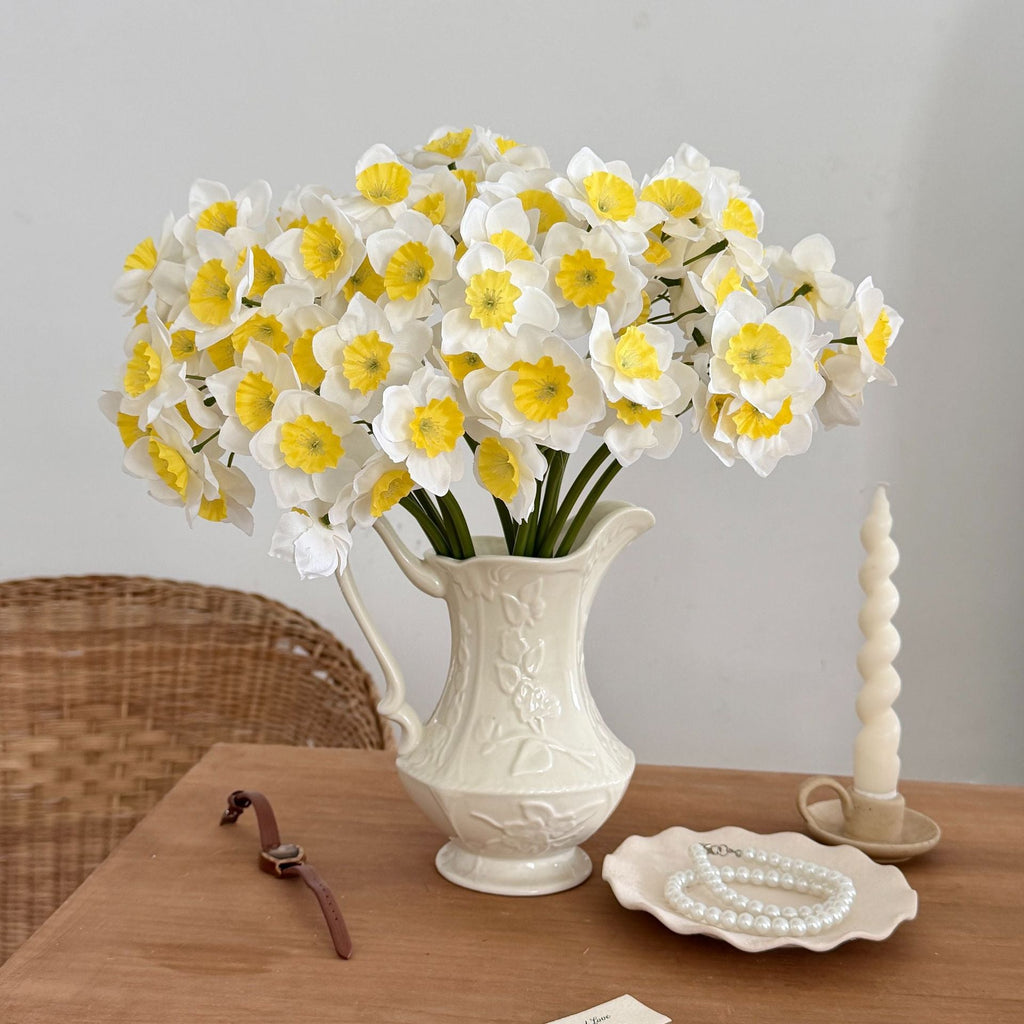 Artificial Flower Bouquet Yellow White | High & Bury
