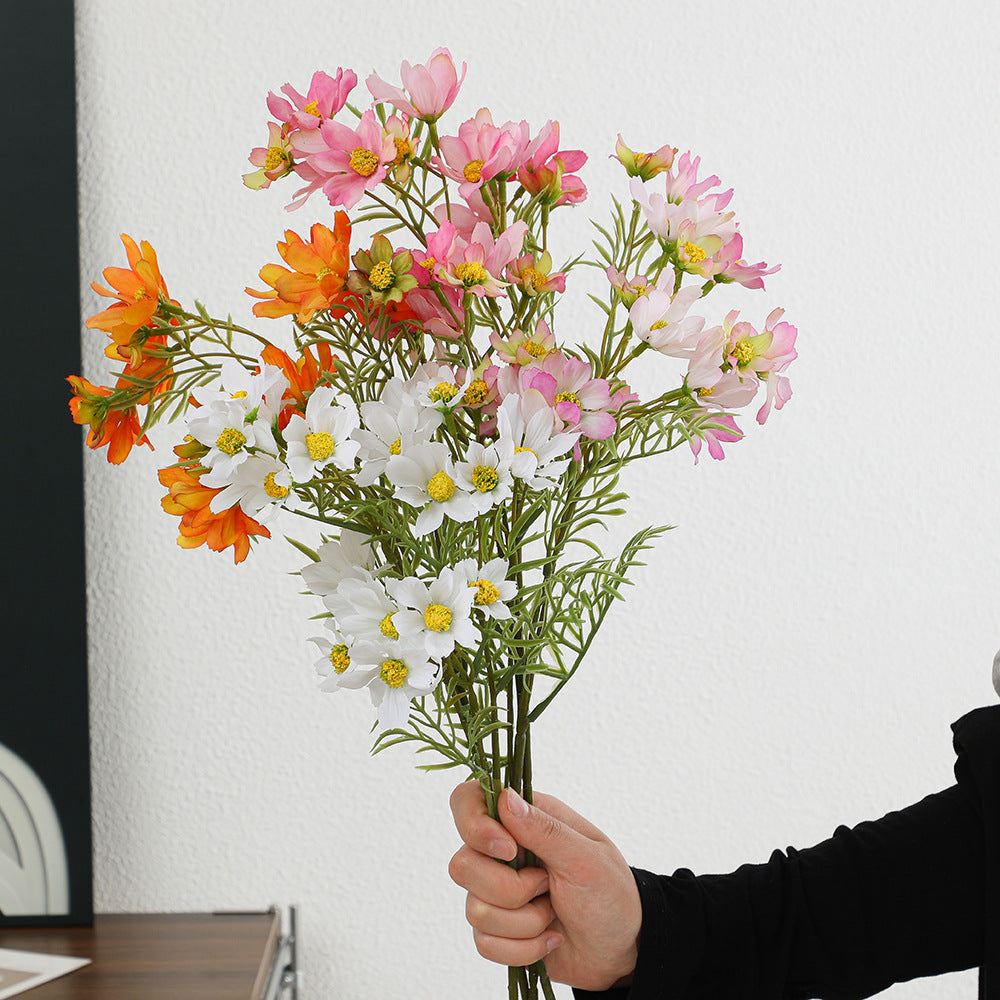 Artificial Flower Branch with Bright Pink Flowers | High & Bury