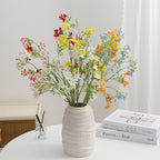 Artificial Flower Branch with Delicate Blue Flowers and Green Berries | High & Bury