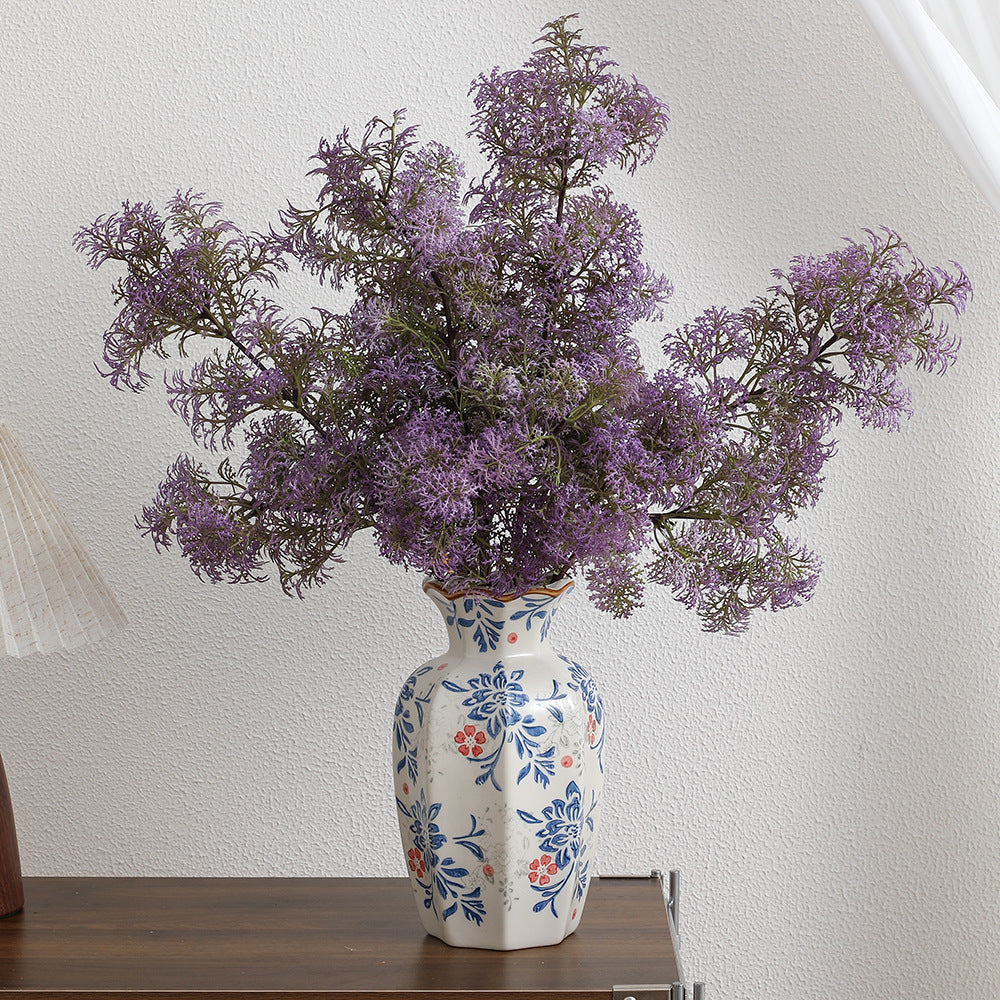 Artificial Flower Branch with Delicate Purple Flowers | High & Bury