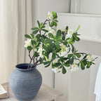 Artificial Flower Branch with Fine Pink Flowers and Vibrant Leaves | High & Bury