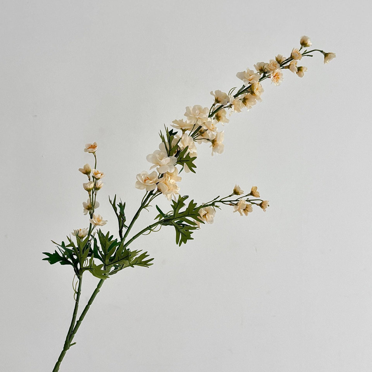 Artificial Flower Branch with Intricately Detailed Red Flowers | High & Bury