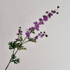 Artificial Flower Branch with Intricately Detailed Red Flowers | High & Bury