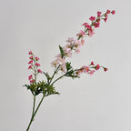 Artificial Flower Branch with Intricately Detailed Red Flowers | High & Bury