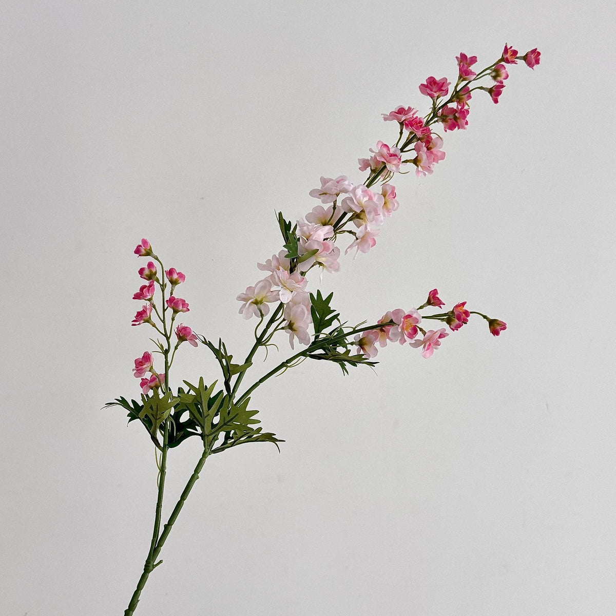 Artificial Flower Branch with Intricately Detailed Red Flowers | High & Bury