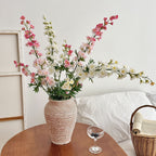 Artificial Flower Branch with Intricately Detailed Red Flowers | High & Bury