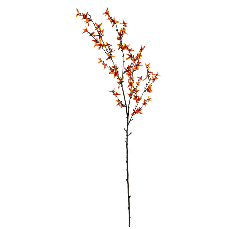 Artificial Flower Branch with Intricately Detailed Yellow Flowers | High & Bury