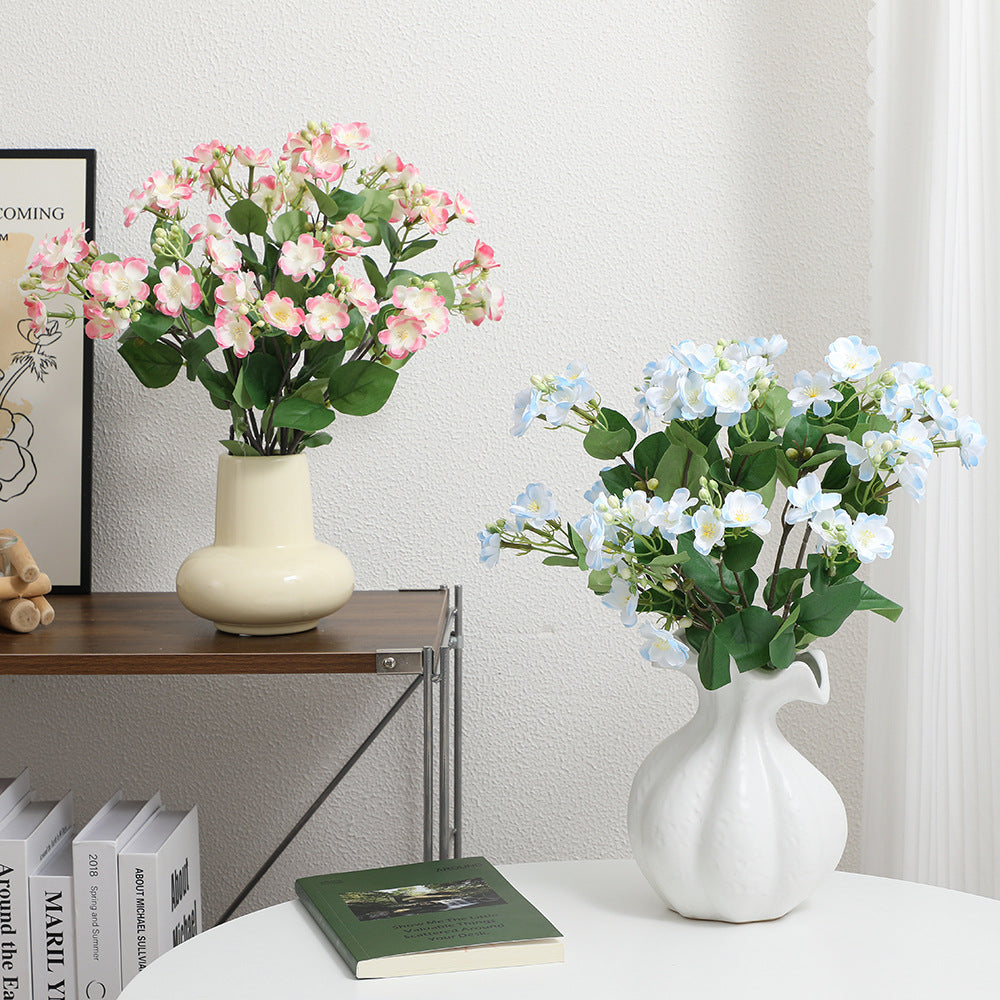 Artificial Flower Branch with Vibrant Pink Flowers | High & Bury