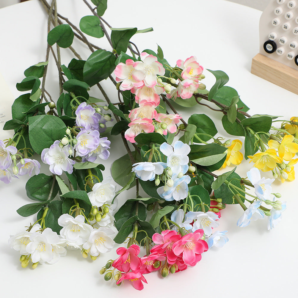 Artificial Flower Branch with Vibrant Pink Flowers | High & Bury
