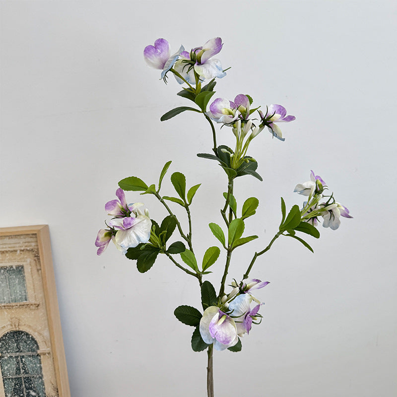 Artificial Flower Branch with Vibrant Pink Flowers Magenta Blue | High & Bury