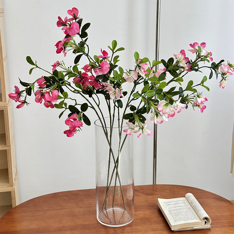 Artificial Flower Branch with Vibrant Pink Flowers Magenta Blue | High & Bury