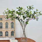 Artificial Flower Branch with Vibrant Pink Flowers Magenta Blue | High & Bury