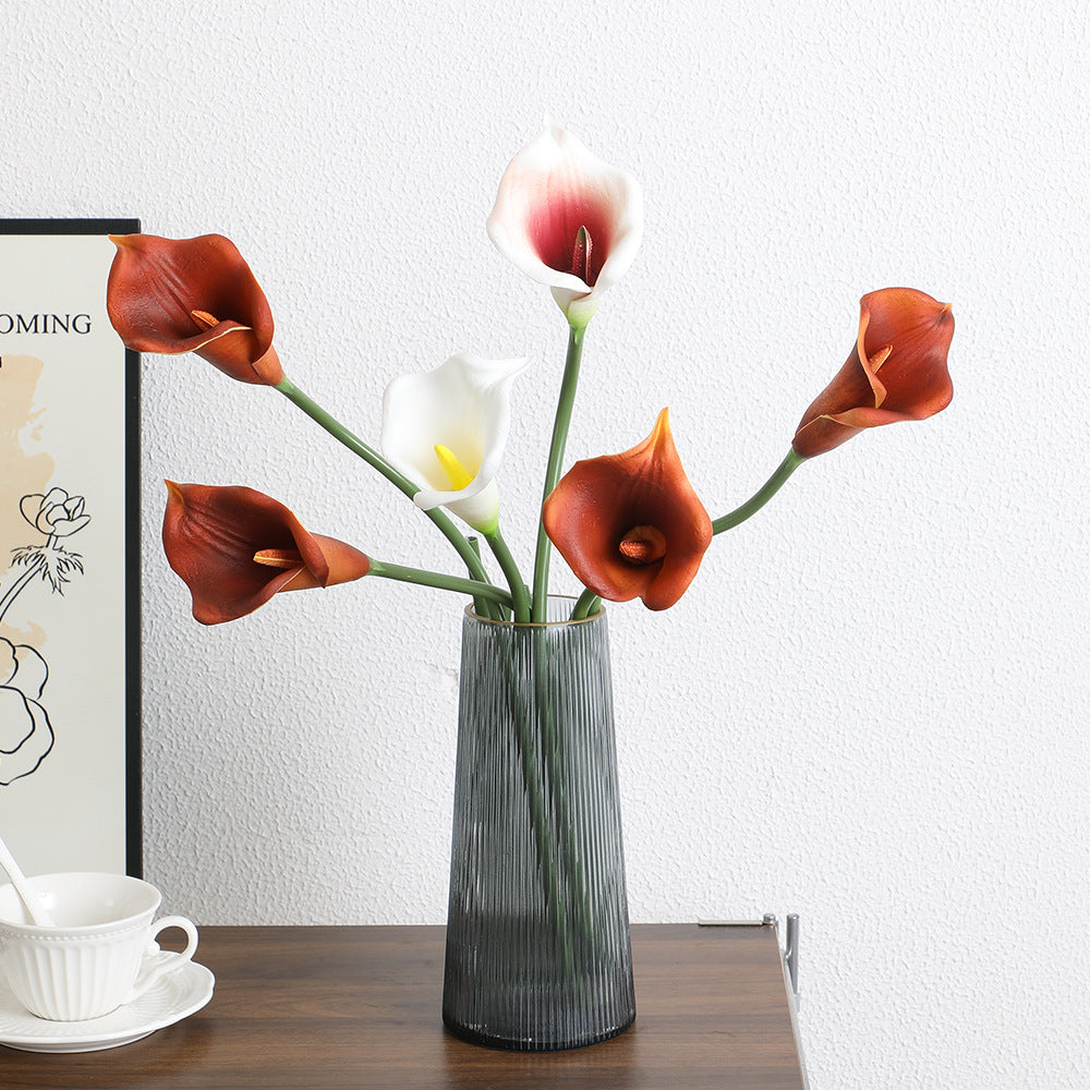 Artificial Flower White Brown | High & Bury