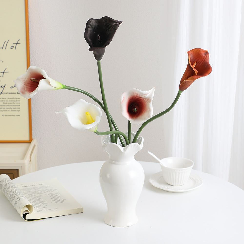 Artificial Flower White Brown | High & Bury