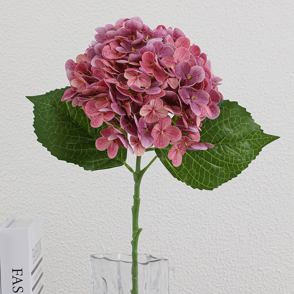 Artificial Hydrangea Bouquet Beige Light Brown | High & Bury