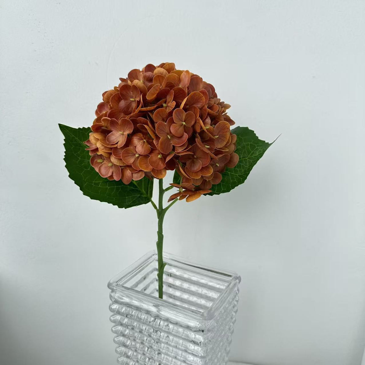 Artificial Hydrangea Bouquet Beige Light Brown | High & Bury