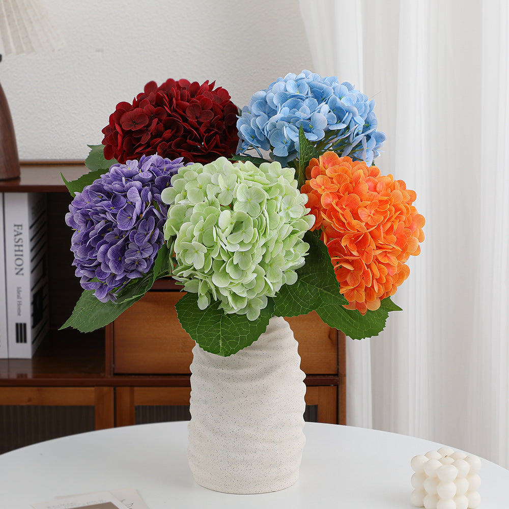 Artificial Hydrangea Bouquet Beige Light Brown | High & Bury