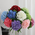 Artificial Hydrangea Bouquet Beige Light Brown | High & Bury