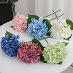 Artificial Hydrangea Bouquet Beige Light Brown | High & Bury